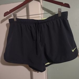 Nike black and green Nike just do it Dri fit size large shorts
